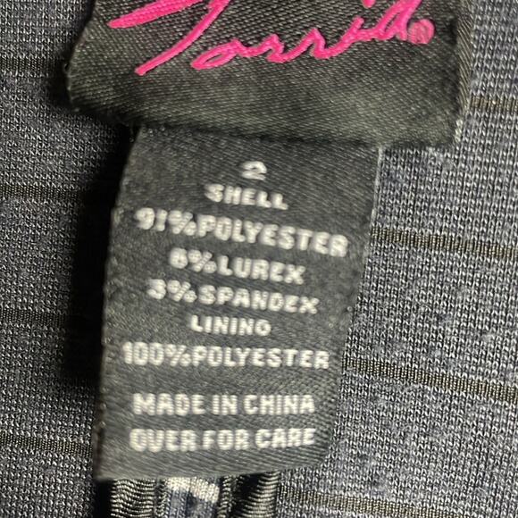 Torrid navy w/silver stripe button front cardigan women's 2 - Picture 12 of 14